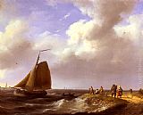 A Fresh Breeze off the Dutch Coast by Johannes Hermanus Koekkoek